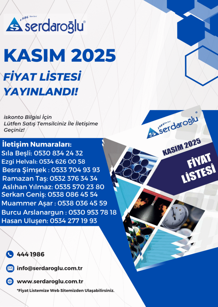 KASIM 2025 Fiyat Listemiz Yayınlandı!