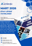 MART 2026 Fiyat Listemiz Yayınlandı !