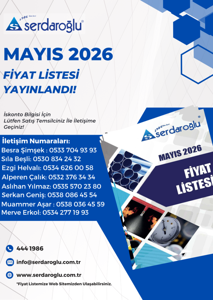 Mayıs 2026 Fiyat Listemiz Yayımlandı !