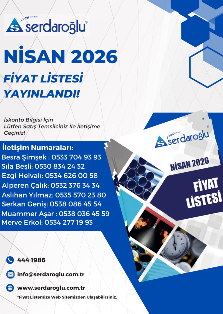 Nisan 2026 Fiyat Listemiz Yayımlandı !